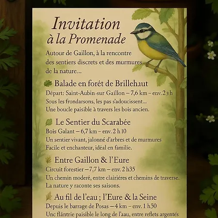 Les Oiseaux De Passage - D Hôtes, Paisible 3* Gaillon